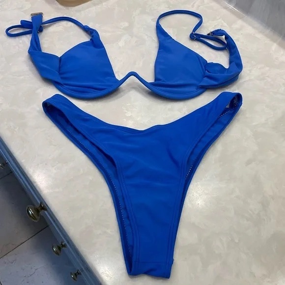 Blue Women's Bikini Set - Picture 1 of 5